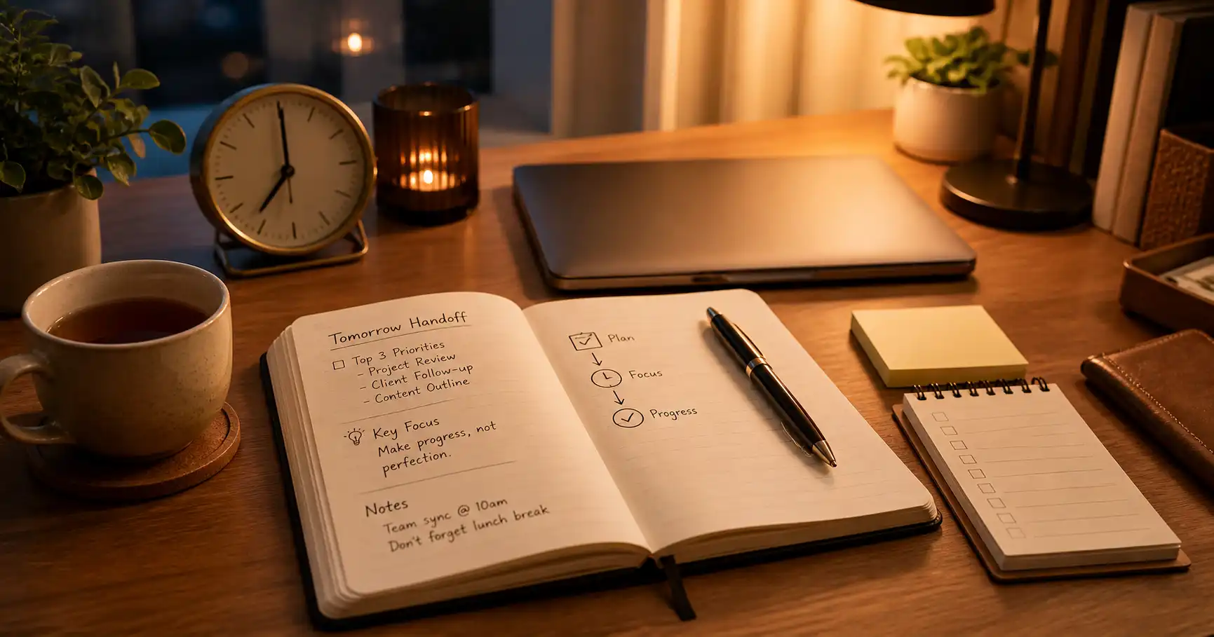 The 7-Minute Tomorrow Handoff That Stopped My Mornings From Starting in Confusion